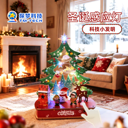 万圣节圣诞礼物手工diy感应灯摆件2025新款节日氛围装饰小夜灯