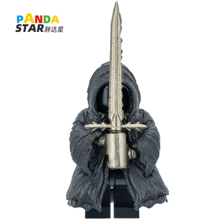 戒灵人仔剑士巫师适用于小颗粒积木中古系列模型益智拼装小人玩具