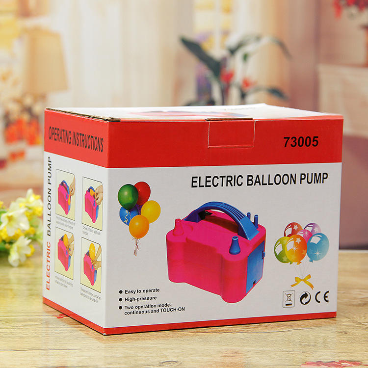 73005电动气球机充气机气筒电动气球泵打气球工具双孔气球打气筒