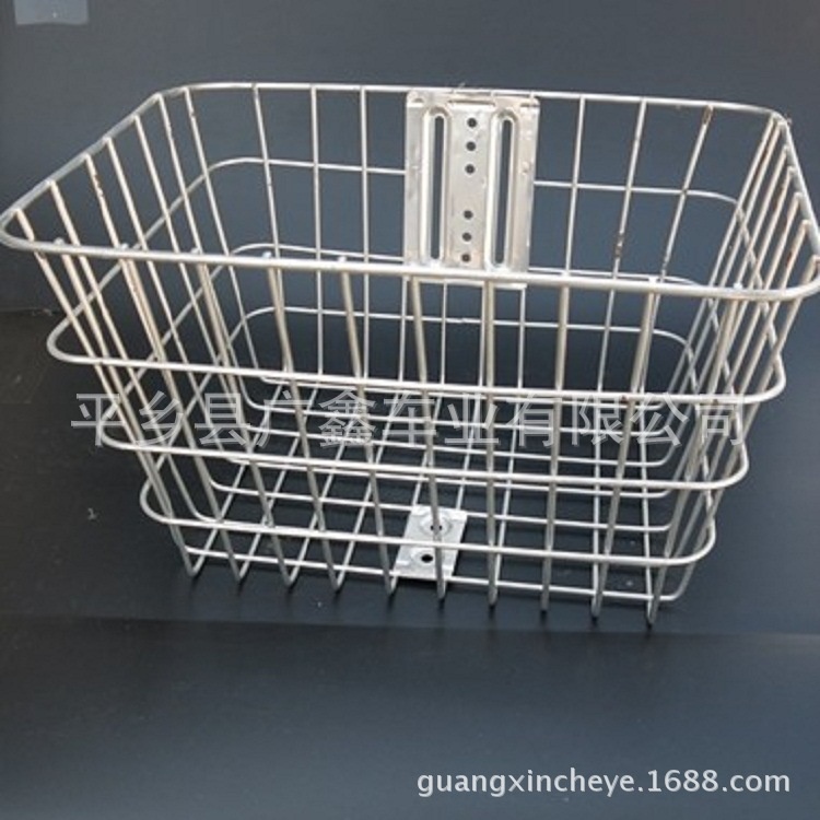 电动车自行车筐前车筐加粗加大车篓后置车筐菜篮不带盖菜篓子