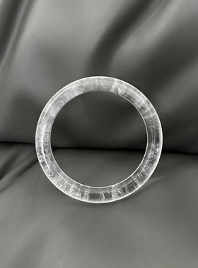 天然白水晶手镯 白水晶冰透体镯子女款水晶镯子百搭饰品礼物批发