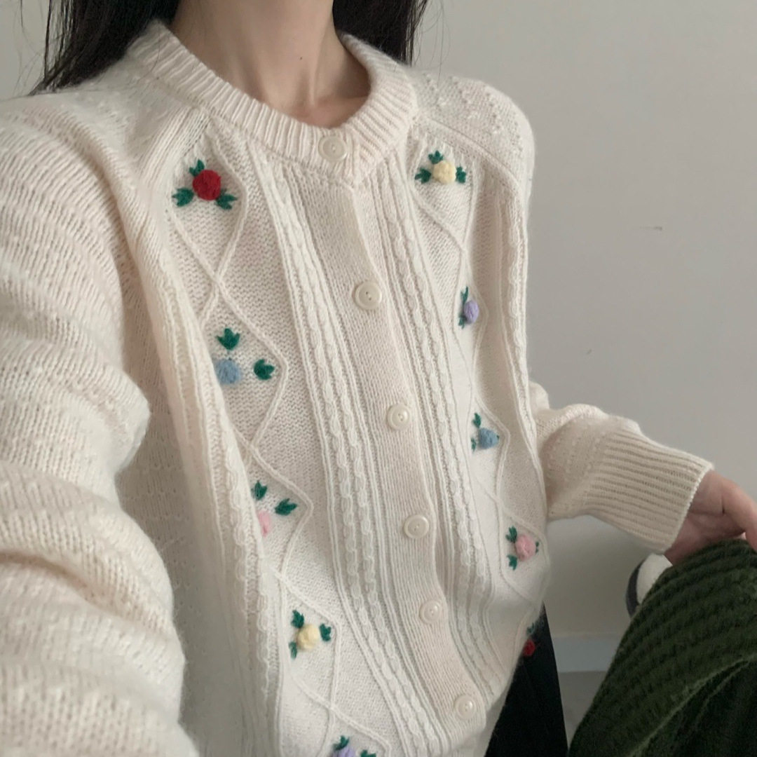 羊毛韩系复古费尔岛套头毛衣女秋季新款宽松慵懒氛围感针织衫均码