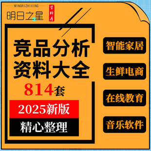 房地产在线音乐教育招聘求职外卖游戏直播短视频行业竞品分析报告