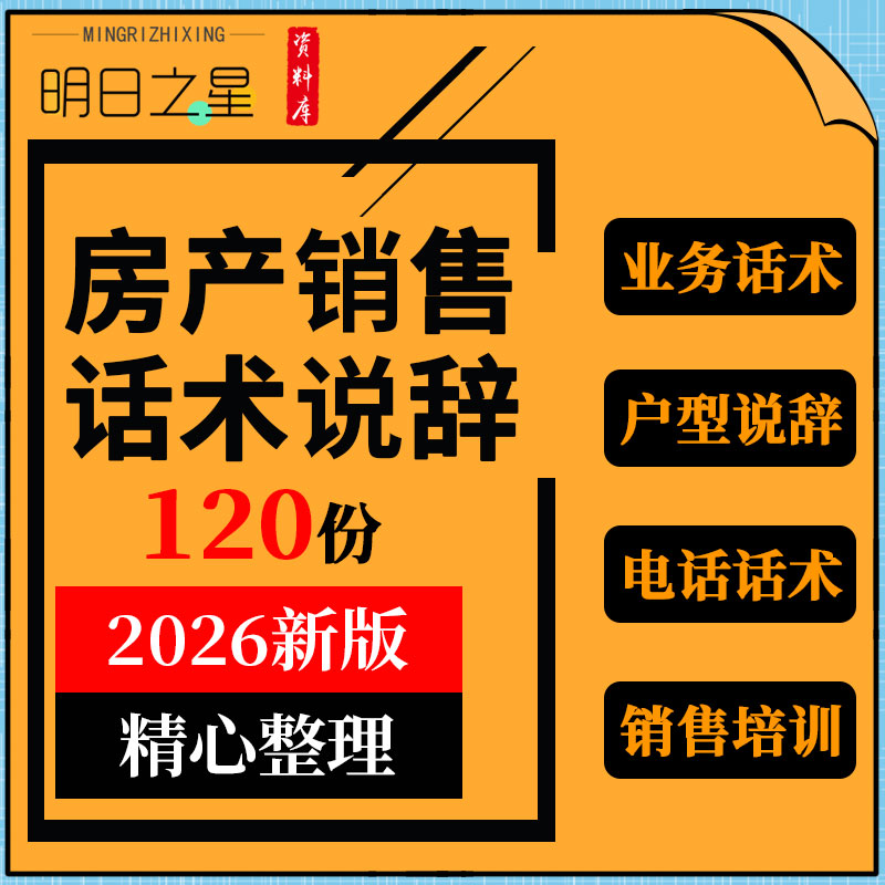 房地产公司置业顾问电话销售实战营销技巧接待话术户型签约说辞