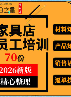 红木定制创意家具门店卖场产品材料配套知识销售逼单话术技巧培训