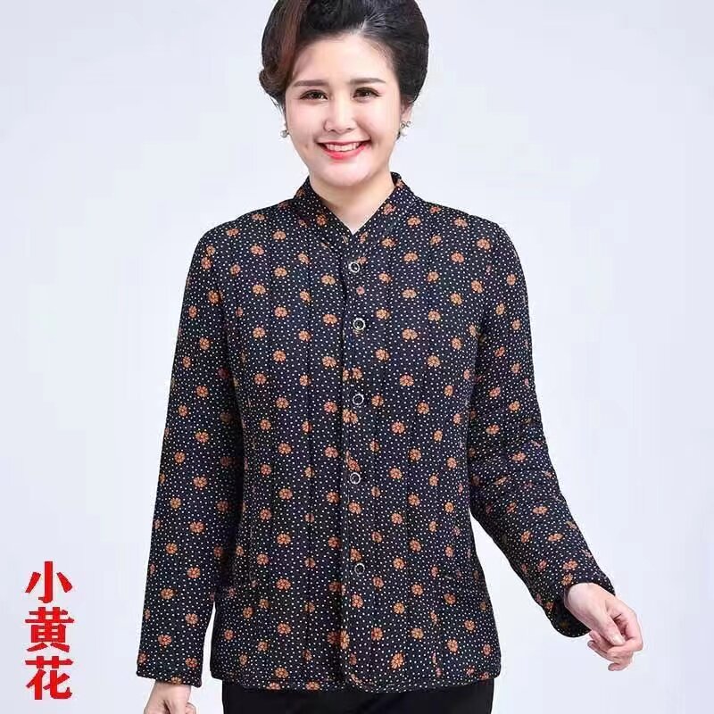 老太太东北零下加厚驼绒棉袄女装