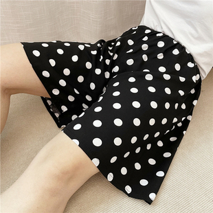 短裤 纯棉绸阿姨休闲家居裤 加肥加大码 睡裤 五分 中年妇女夏季 妈妈装