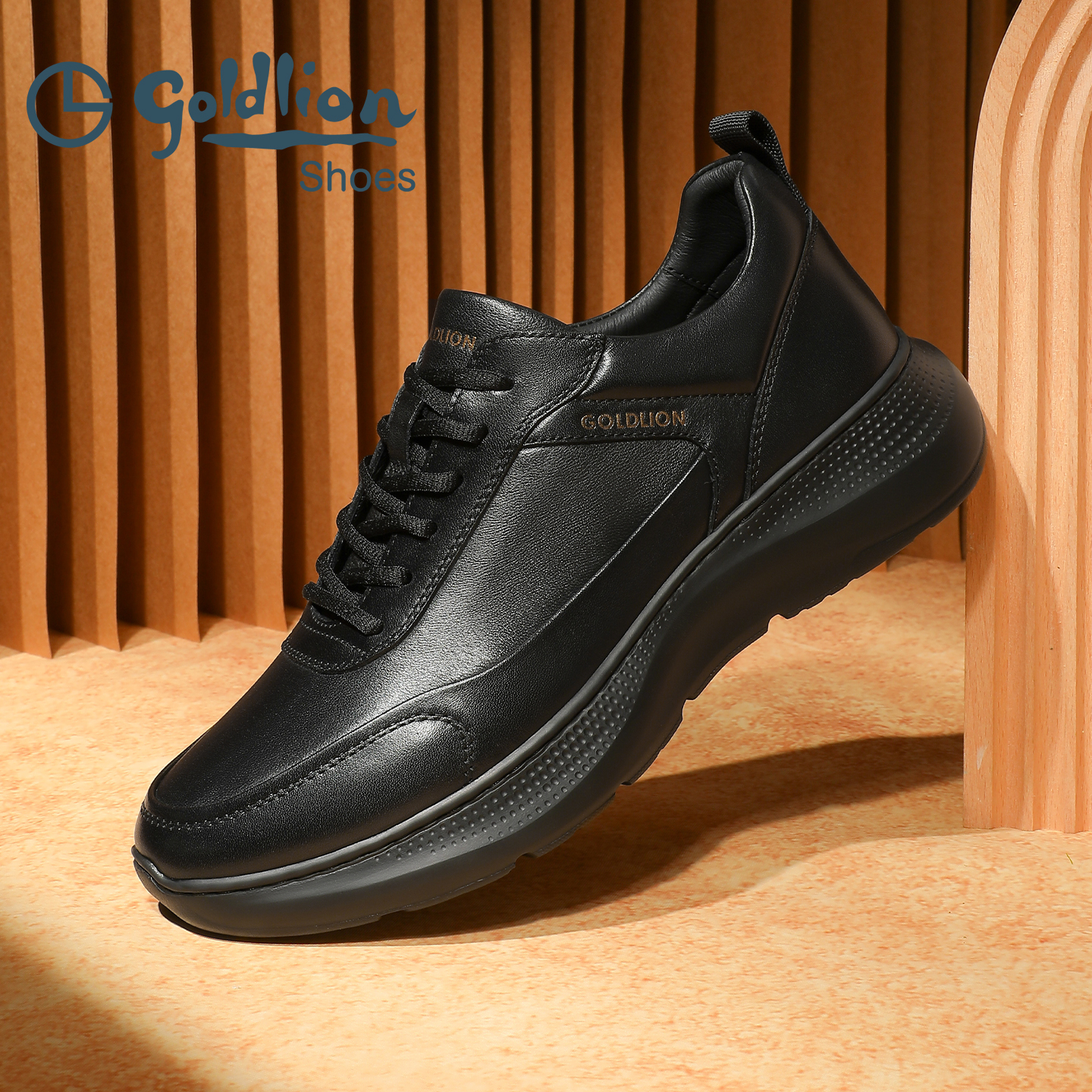 金利来秋季新款羊皮运动休闲鞋