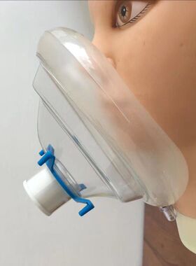 台湾崇仁输氧面罩PAIM充气阀面罩5316成人5号气垫麻醉回管路面罩