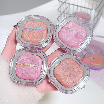 sweetmint爆闪高光粉清透细腻丝滑自然立体高光提亮高光腮红两用