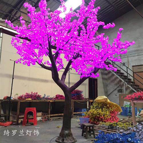 樱花桃花树灯发光树彷真景观树灯户外防水酒店广场工程装饰灯