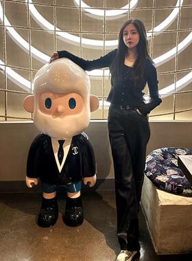 网红Farmerbob男朋友雕塑卡通公仔家里客厅卧室装饰品落地大摆件