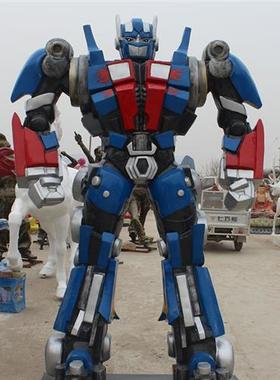 铁艺定制大黄蜂擎天柱变形金刚雕像电影院汽车店招牌迎宾雕塑摆件