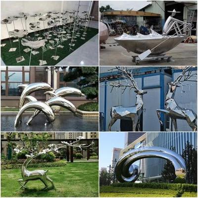 定制不锈钢雕塑厂家直销玻璃钢卡通ip摆件城市广场景观大型雕塑