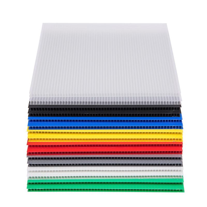 跨境货源5mm加厚中空板材万通中空板高强度加硬双层塑料中空板材