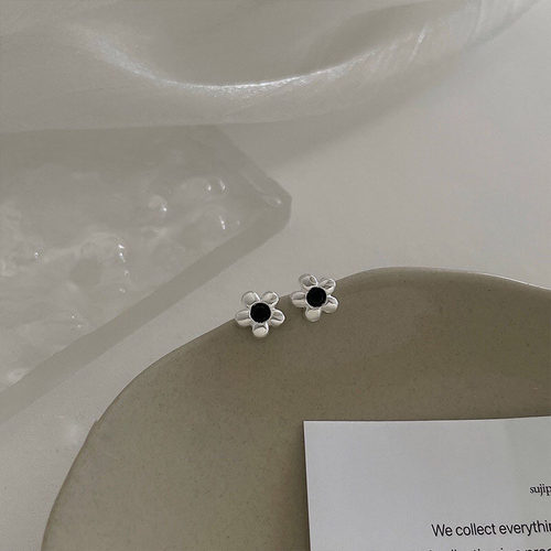 srrmhyn花朵925纯银耳钉
