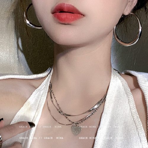 SRRMHYN金属冷淡风大耳圈欧美