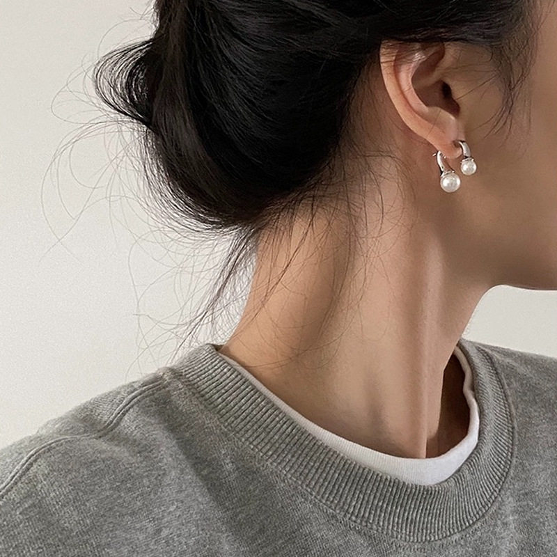 srrmhyn博主同款小众休闲设计感银黑撞色黑玛瑙耳环珍珠简约甜酷,节庆用品/礼品,文化创意手环,淘宝优惠券,粉丝福利购,淘宝优惠卷