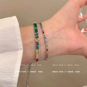 ！多彩锆石抽拉式手链SRRMHYN