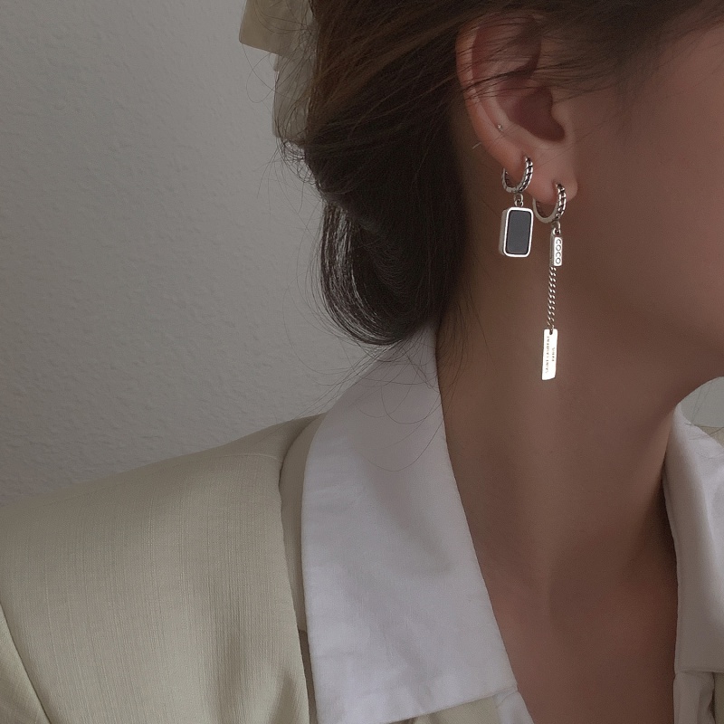 srrmhyn韩版不对称耳环女复古