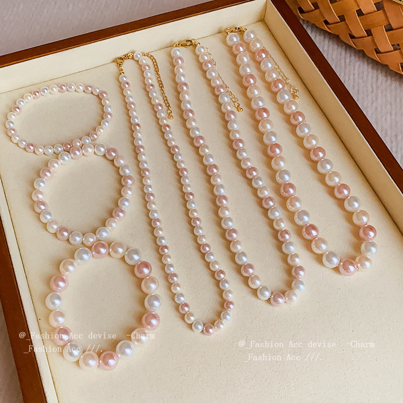 施家珍珠几何弹力手链srrmhyn