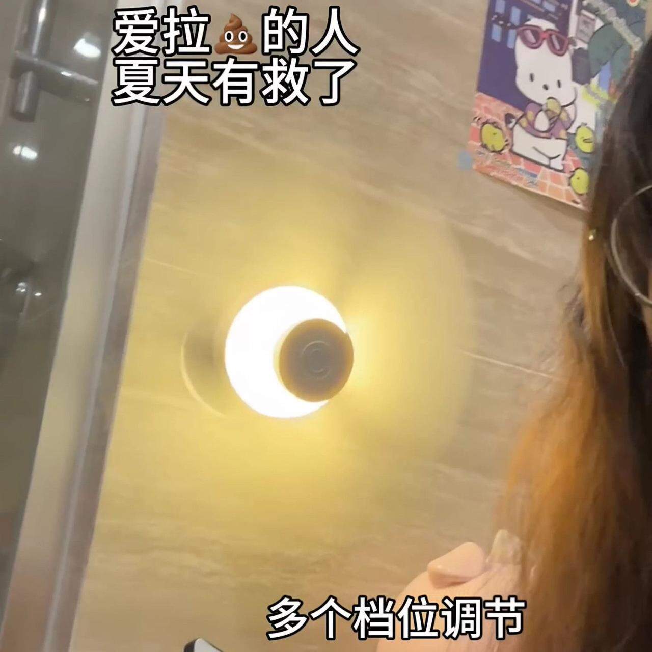 厕所风扇壁挂式小型静音充电款卫生间卧室宿舍免打孔吊扇2026新款