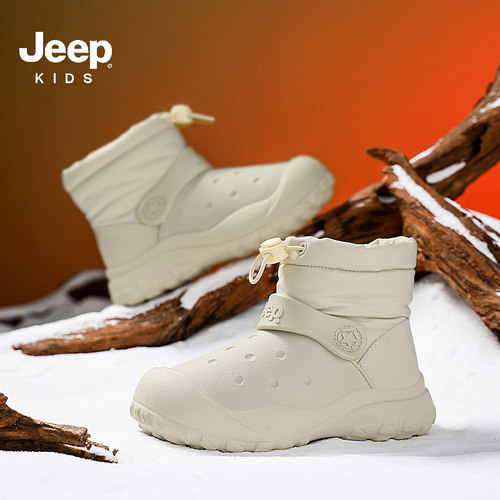 Jeep儿童雪地靴冬季加绒保暖儿童