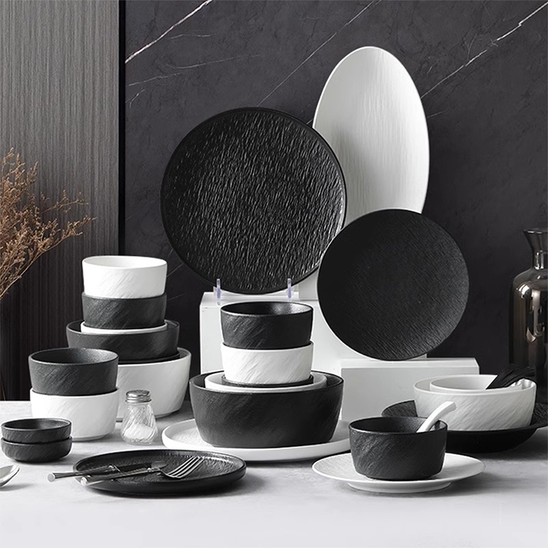 2025新款高颜釉下彩餐具碗碟套装