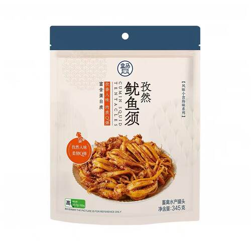 盒马 孜然鱿鱼须 345g海味零食休闲零食