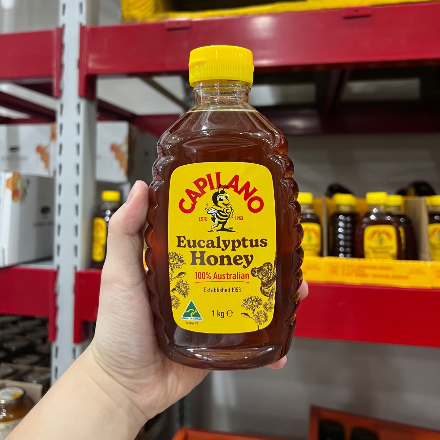 山姆会员商店 Capilano澳大利亚进口康蜜乐蜂蜜1kg  澳洲历史品牌