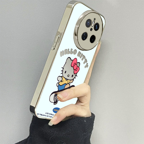 滑板KT猫适用华为mate70pro手机壳pura70ultra新款mate60pro+p50e男mate30epro女款p40por情侣青春版p60art套