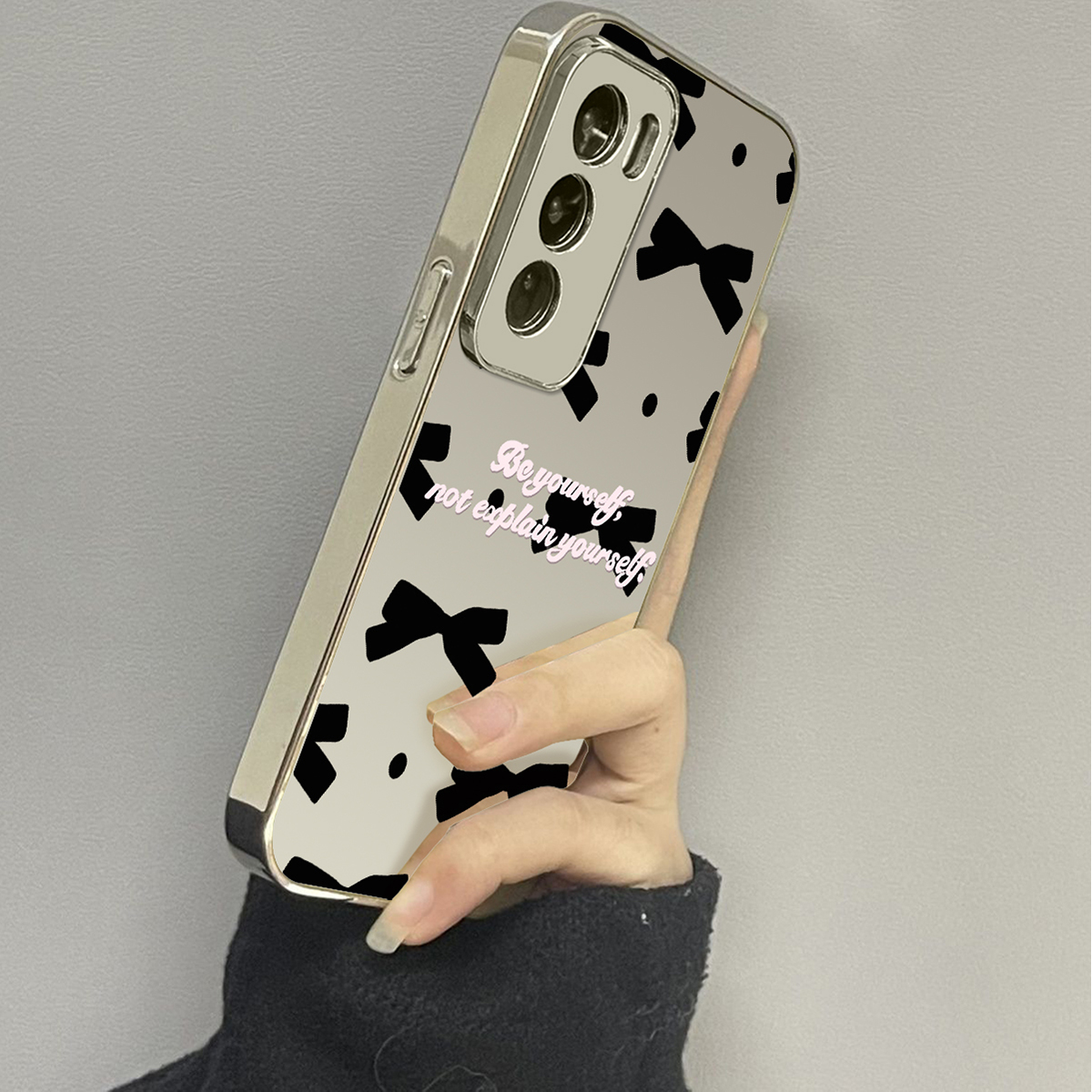 opporeno12镜面个性手机壳