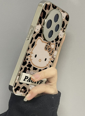 豹纹kt猫适用oppoa5pro手机壳a3a2新款a1a55a56a57a58a72a93防摔a53s男一加ace5女款2v13情侣oneplus12套11