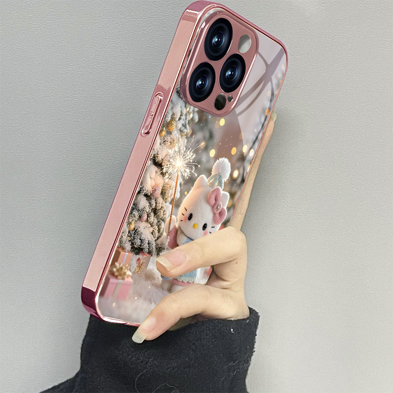 挎包kt猫适用苹果17promax手机壳iPhone16pro新款15防摔14玻璃13男12xsmax女款11iphonexr情侣3se2套x78plus