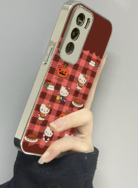 红色kt猫适用opporeno13手机壳reno12新款11oppofindx8x6x7ultra6防摔5k10pro+9男8女款7情侣3k12x套oppok9s