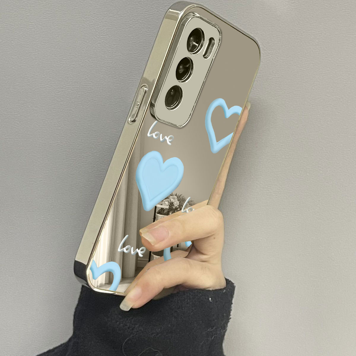 opporeno12手机壳镜面新款