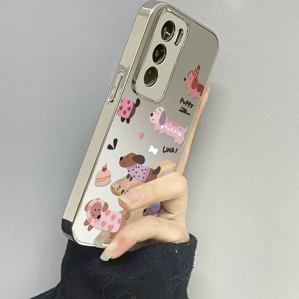 opporeno12手机壳镜面新款