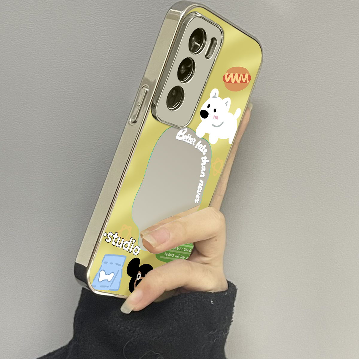 opporeno12镜面新款手机壳