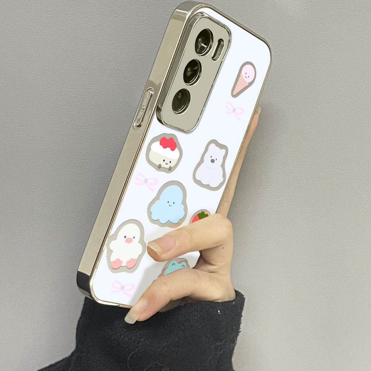 opporeno12镜面个性手机壳