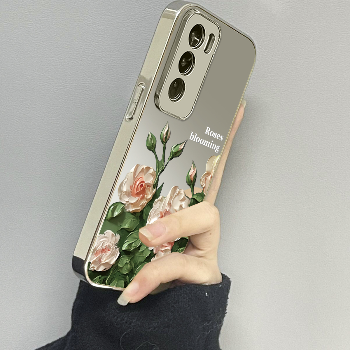 opporeno12手机壳镜面新款