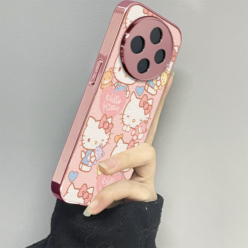 抱熊KT猫适用vivoy200i手机壳y300pro新款y78+皮质y100防摔vivoy53s77e男y76s女款vivoy73s70s情侣y52st1x