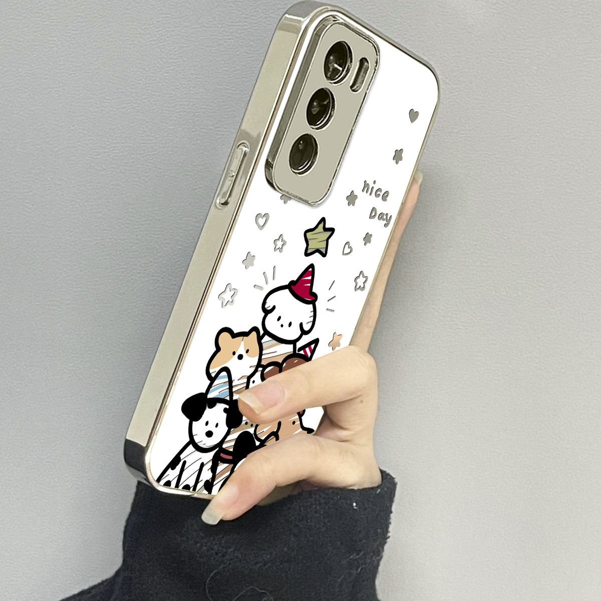 opporeno12镜面新款手机壳