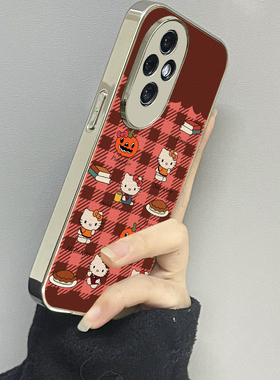 红色kt猫适用荣耀300手机壳honor200新款100男90gt70女款80情侣60se魔术maigc6x30x40x50i+x60套4magic7pro5