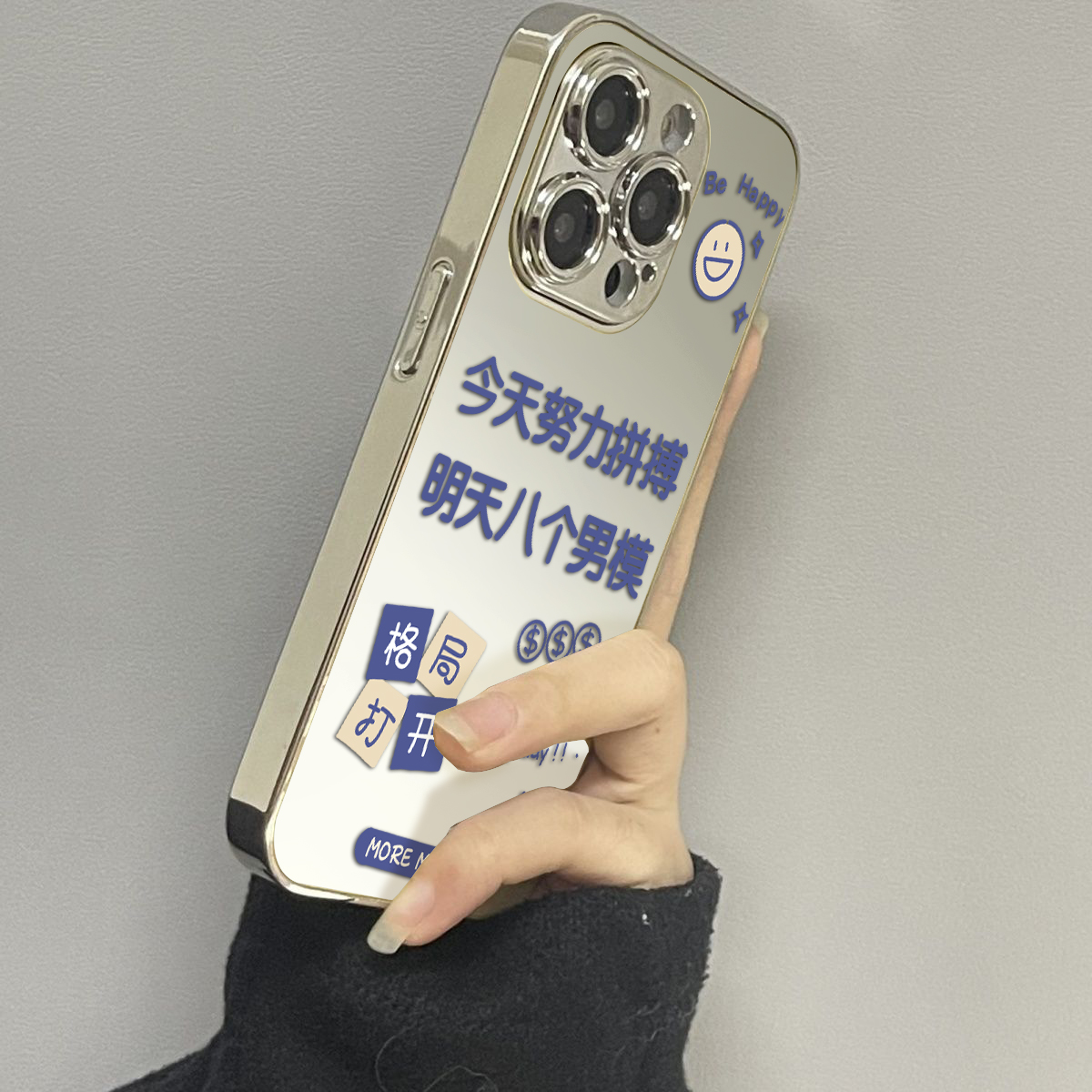 opporeno12镜面个性手机壳