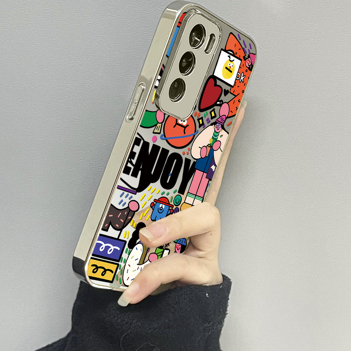 opporeno12镜面新款手机壳