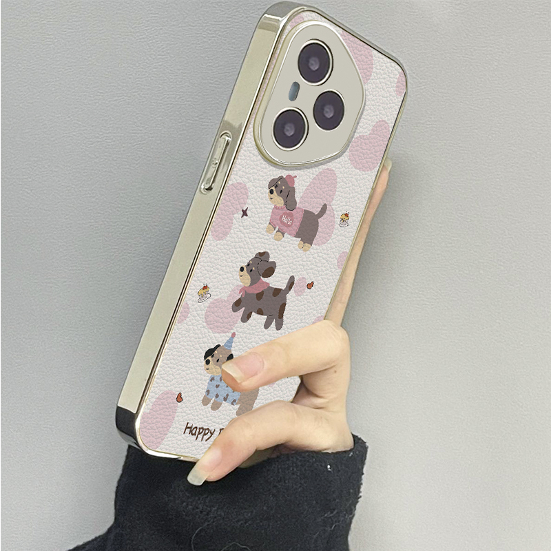 三只小狗适用荣耀400手机壳honor300新款200男90gt80女款100pro情侣60se魔术maigc6x40x50i+x60套4magic7pro5