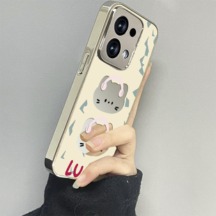 耳机小猫适用opporeno13手机壳reno12新款11oppofindx8x6x7ultra6防摔5k10pro+9男8女款7情侣3k12x套oppok9s
