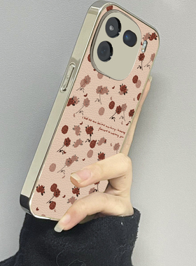 复古玫瑰适用vivoiqoo13手机壳11iqoo12新款10iqooneo9neo8pro男iqoou3x7se女款6情侣iqooz3z5x套z8x9turbo