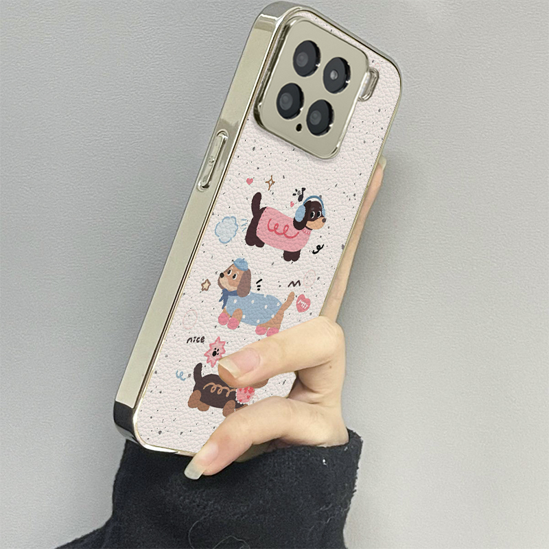 耳机小狗适用小米17promax手机壳15ultra新款12x13pro男14女款红米k80k60k50情侣k70至尊版turbo3套note11pro