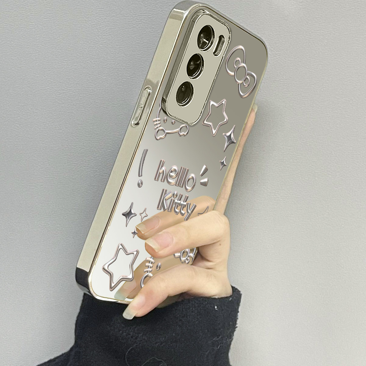 opporeno12手机壳镜面新款